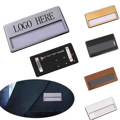 Custom Enamel-Finish Acrylic Name Badge