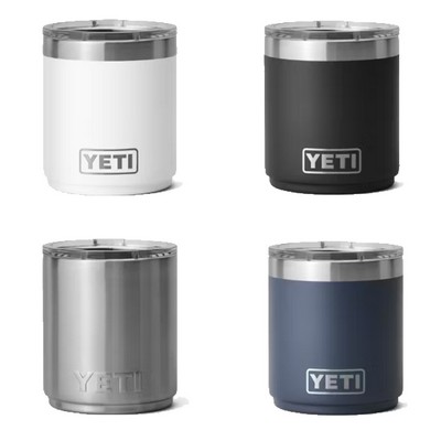 10 Oz. Yeti® Rambler Stacking Lowball Tumbler with Magslider Lid