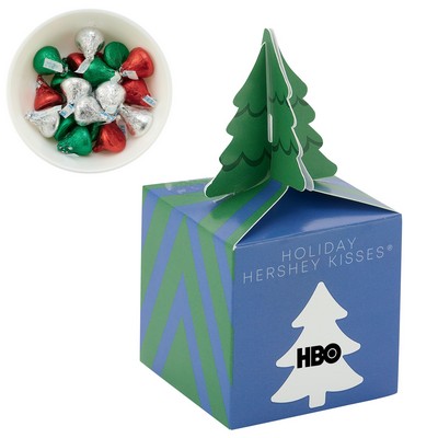 Holiday Tree Jolly Top Treat Collection Box with Holiday HERSHEY'S® KISSES®